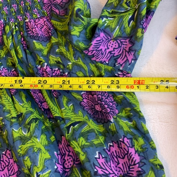 NWT Rachel Zoe Womens Peasant Boho Artsy Floral Blouse Top Size M - Picture 9 of 10